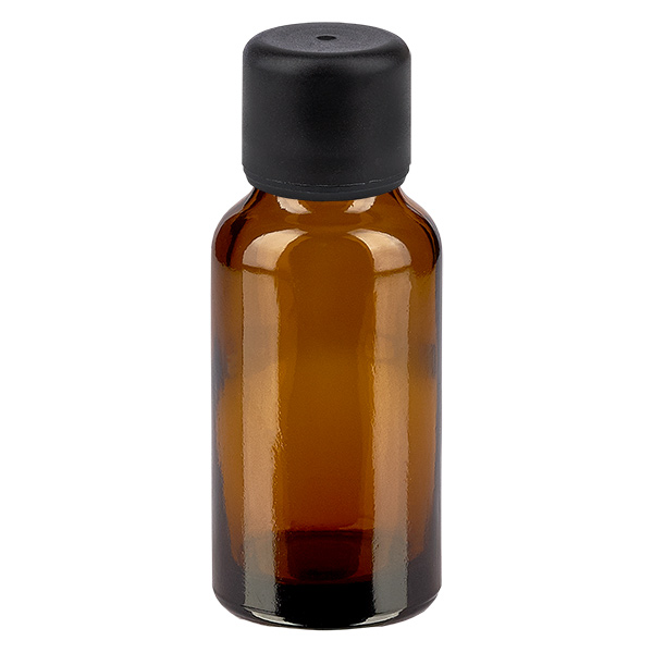 20 ml flaske 6 mm SV sort STD BrownLine UT18/20