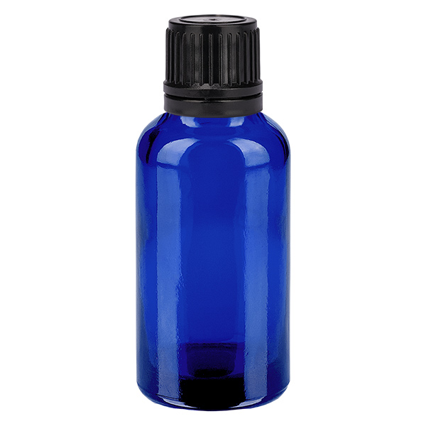30 ml flaske 11 mm SV sort OV BlueLine UT18/30