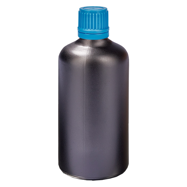 100 ml flaske 11 mm SV blå OV BlackLine UT18/100 100 ml flaske 11 mm SV blå OV BlackLine UT18/100