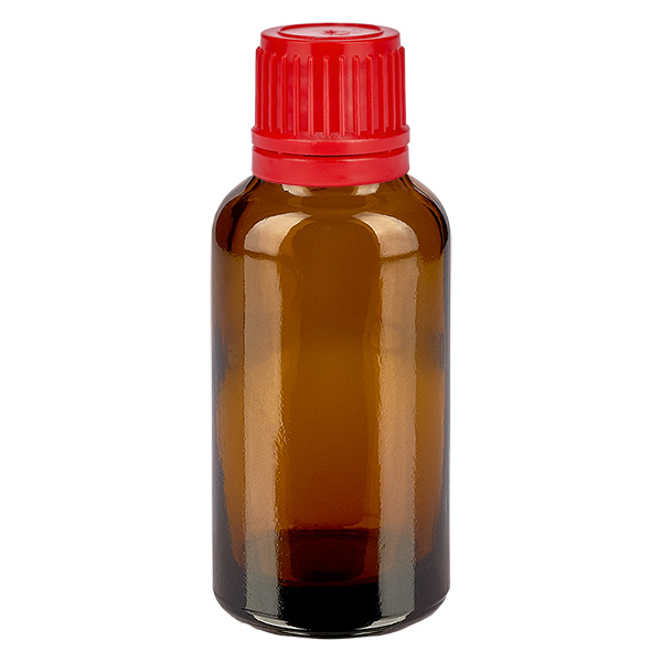 30 ml flaske 11 mm SV rød OV BrownLine UT18/30