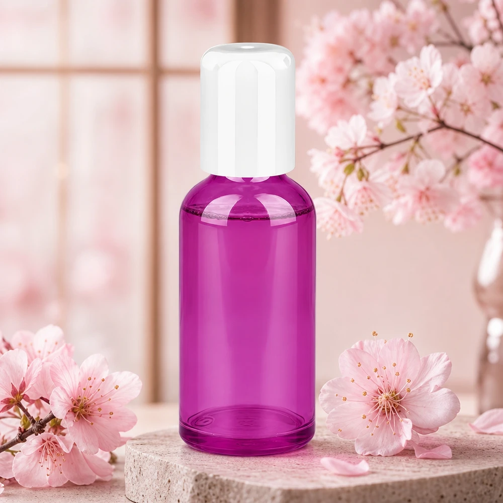 50 ml roll-on-flaske hvid Standard PurpleLine UT18/50 Roll-on-flaske 50 ml med praktisk hvid hætte til mobil påføring af dufte