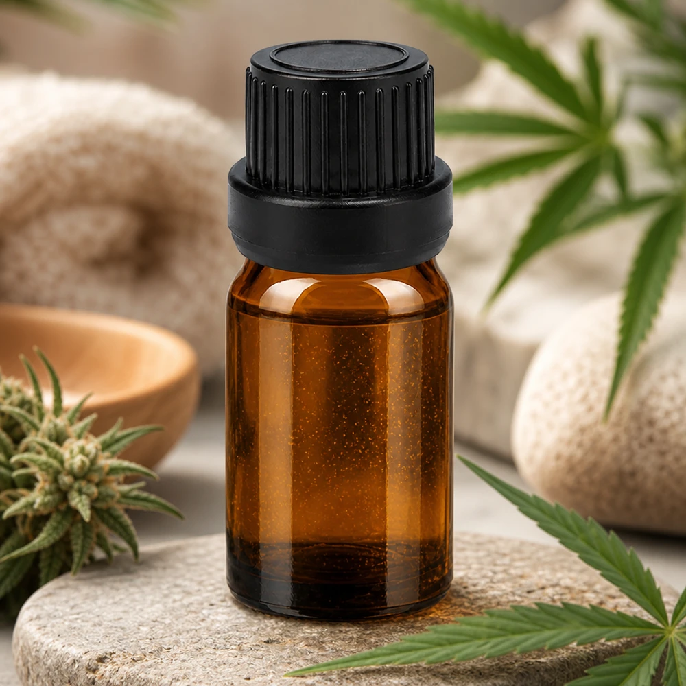 5ml Dropperflaske 2mm sort OV BrownLine UT18/5 5 ml glasflaske af høj kvalitet med dråbehætte til professionel aromaterapi og kosmetik