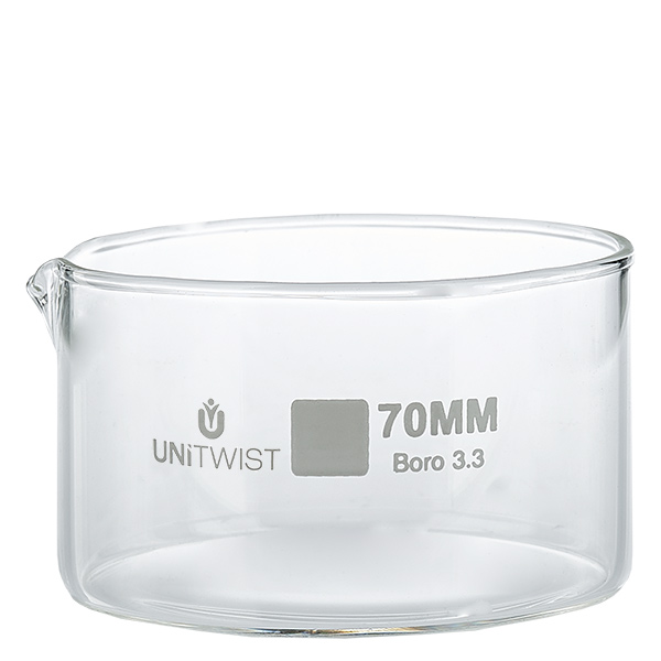 Krystalliseringsskål ø70mm borosilikatglas UNiTWIST Krystalliseringsskål ø70mm borosilikatglas UNiTWIST