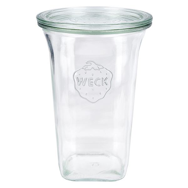 795 ml Quadro-krukke med glaslåg WECK RR100