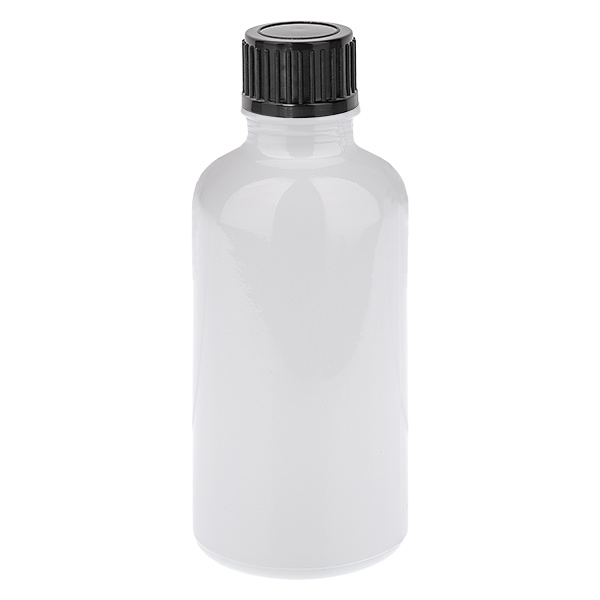 50 ml flaske 11 mm skruelåg sort standard WhiteLine UT18/50