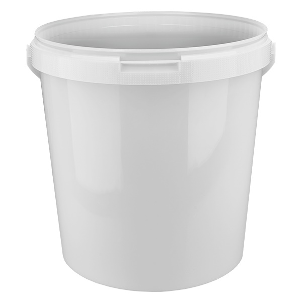 10,7 liter hvid spand uden låg