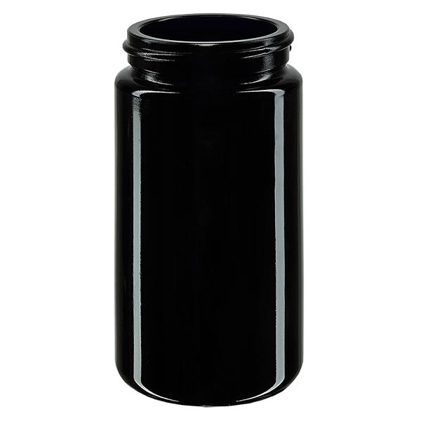 Krukke med bred munding + violet krukke 100 ml, uden låg