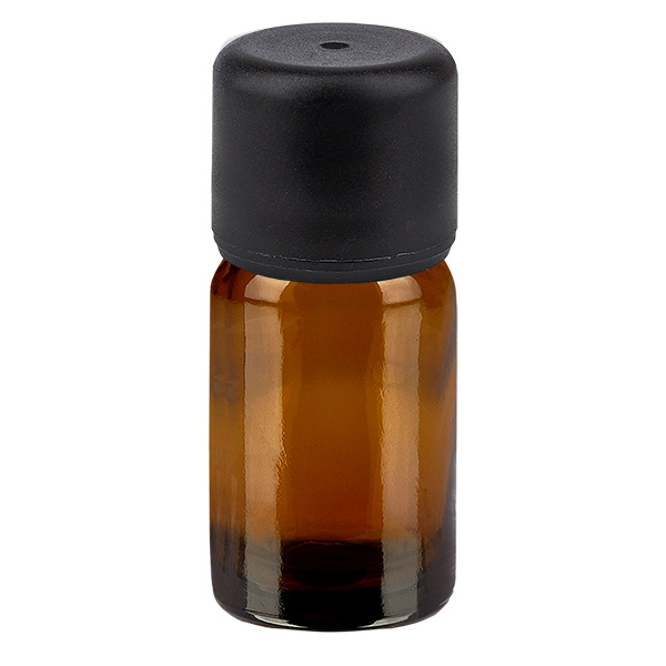 5ml flaske 6mm SV sort STD BrownLine UT18/5