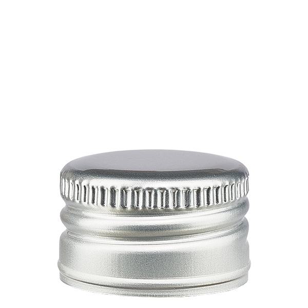 PP22 sølvfarvet aluminiumsdæksel uden rullet kant PP22 sølvfarvet aluminiumsdæksel uden rullet kant
