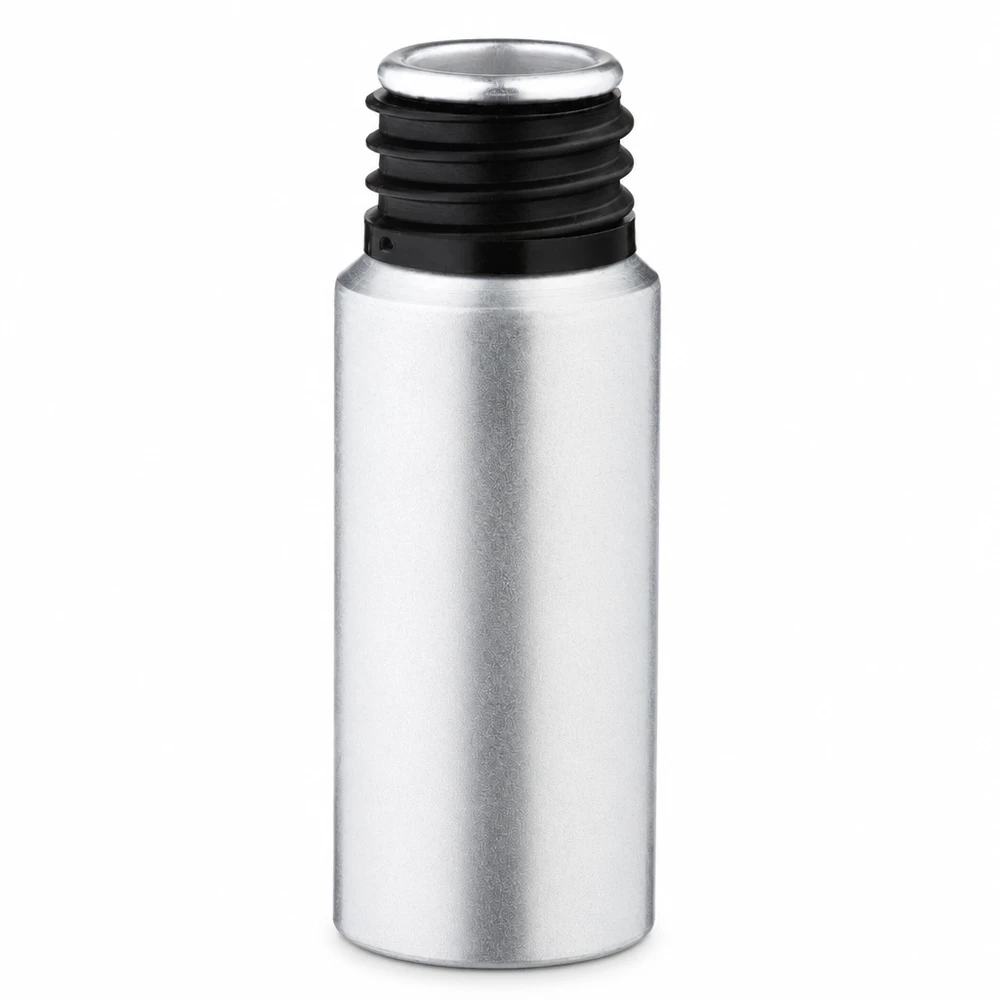 20 ml farvet aluminiumsflaske 20 ml farvet aluminiumsflaske fremstillet af aluminium af høj kvalitet med sort skruelåg