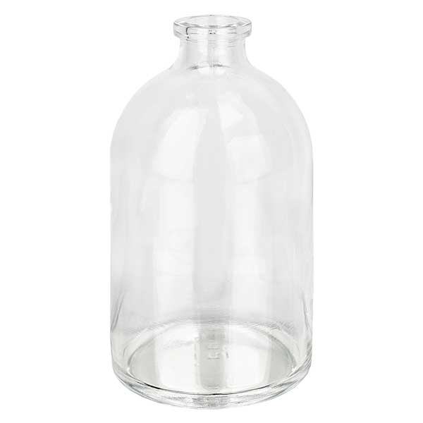 Injektionsflaske i klart glas 100 ml Injektionsflaske i klart glas 100 ml