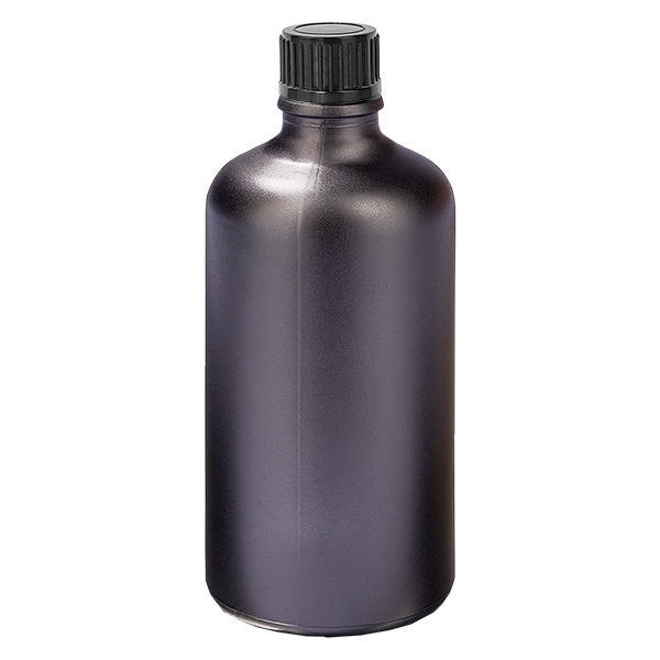 100 ml flaske 11 mm SV sort STD BlackLine UT18/100