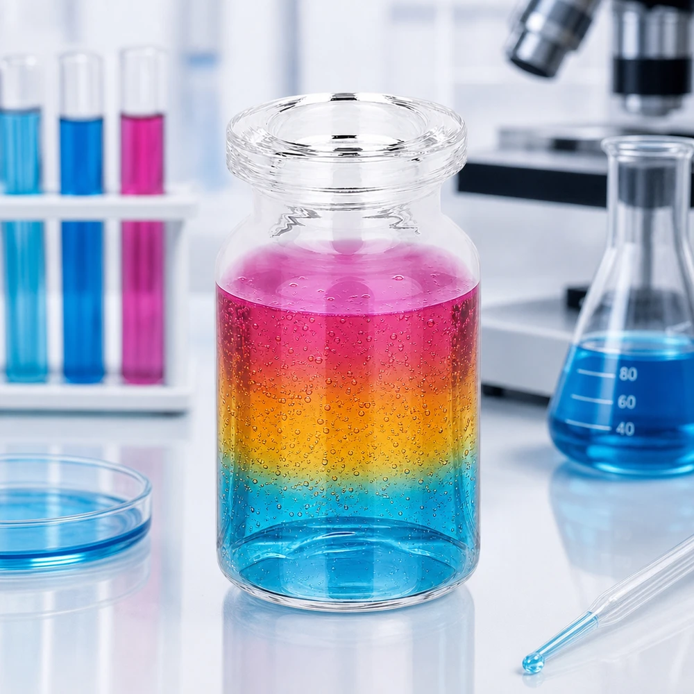 Injektionsflaske i klart glas 5 ml Kleines Klarglas Fläschchen 5ml Injektionsbehälter mit glatter Zylinderwandung und breitem Mündungsrand