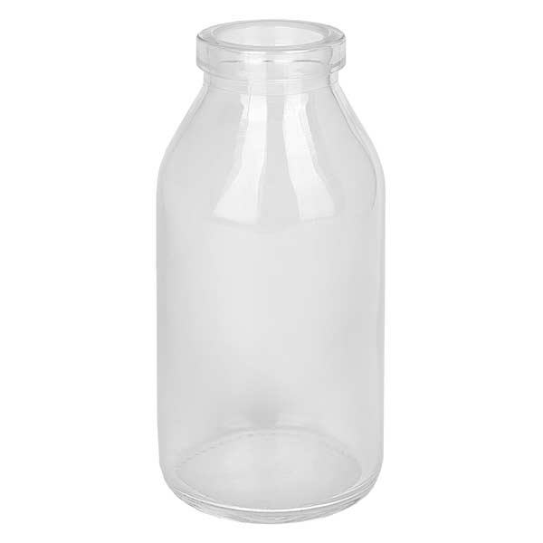 Rund 100ml klar, åbning 22mm, uden kork 22/26 Rund 100ml klar, åbning 22mm, uden kork 22/26