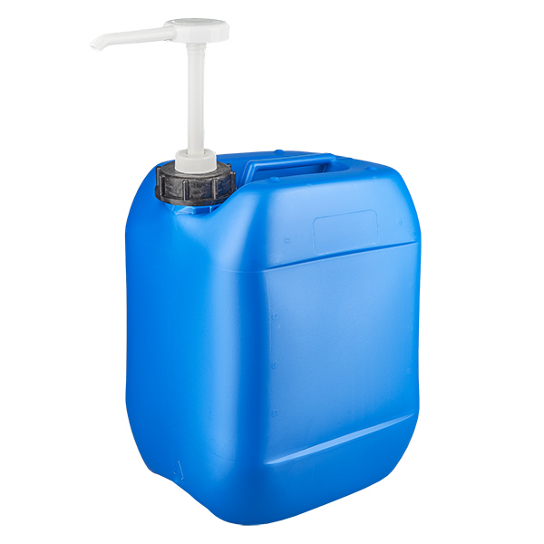 10 liters blå dunk med doseringspumpe 10 liters blå dunk med doseringspumpe