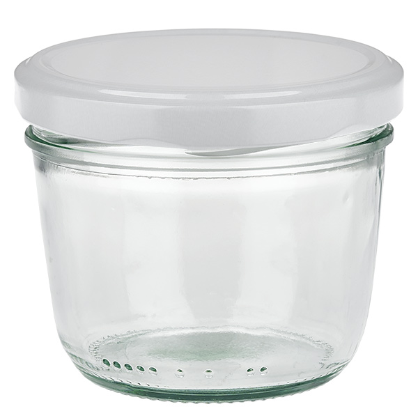 230 ml Briller med BasicSeal-låg hvid UNiTWIST