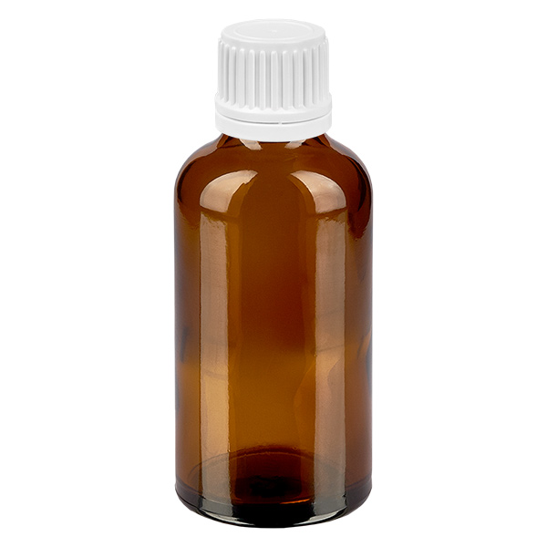 50 ml flaske 11 mm SV hvid OV BrownLine UT18/50