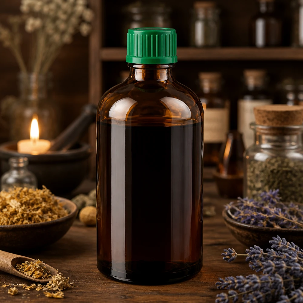 100 ml flaske 11 mm SV grøn STD BrownLine UT18/100 Kompakt 100 ml glasflaske i brune nuancer med grønt låg for optimal lysbeskyttelse
