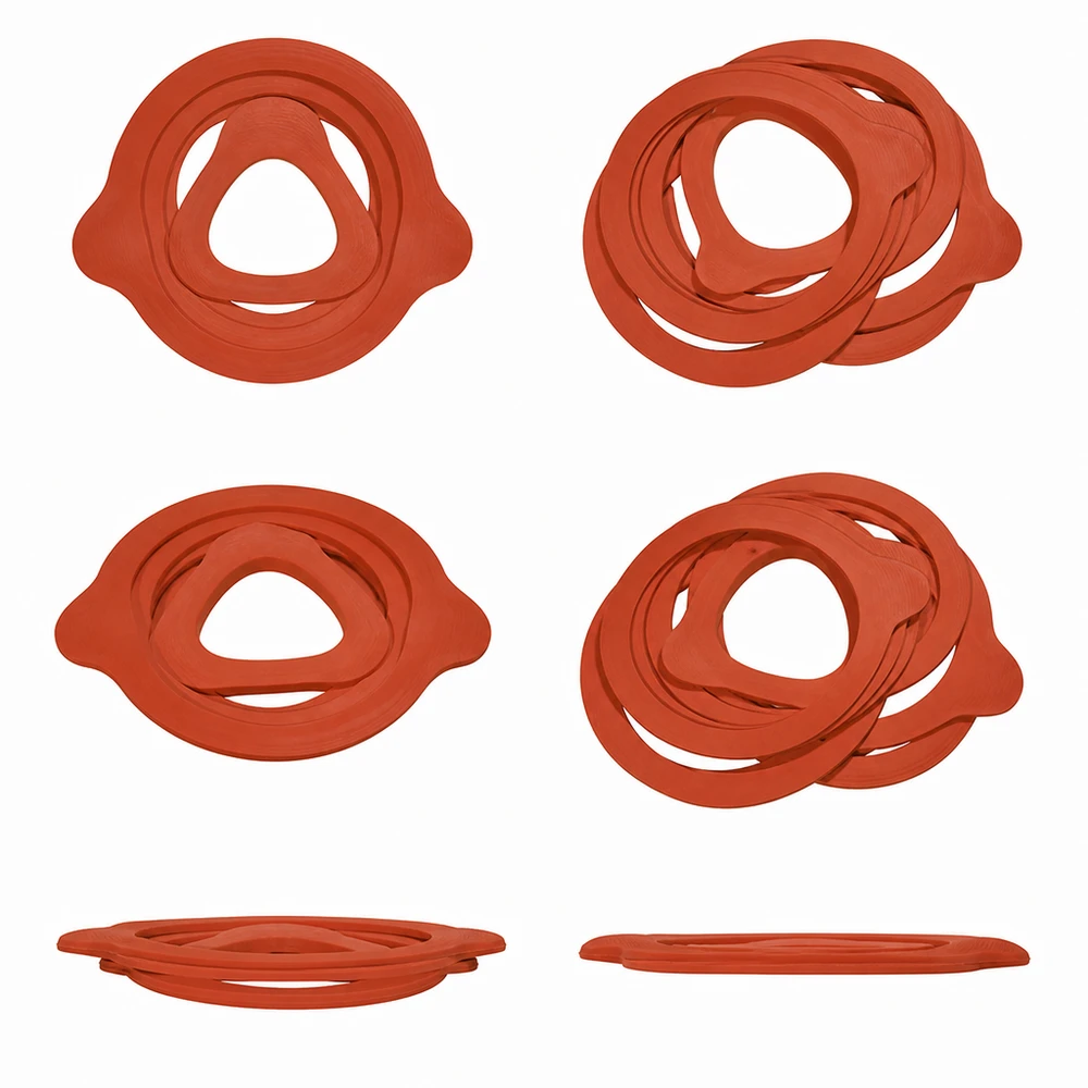 Kogende ring af naturgummi RR60 Konserveringsringe RR60 naturgummi forskellige visninger Gummipakninger til konserveringsglas Konserveringsglas fra oversiden