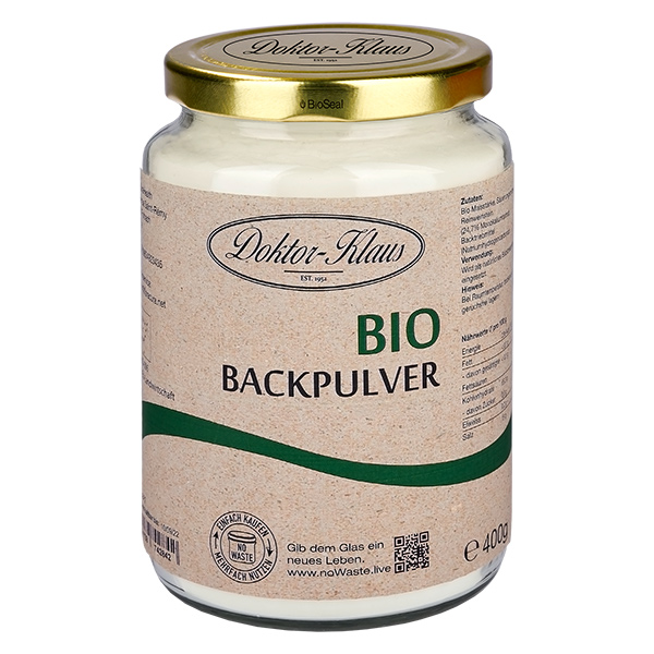 400 g økologisk bagepulver Doktor-Klaus noWaste 400 g økologisk bagepulver Doktor-Klaus noWaste