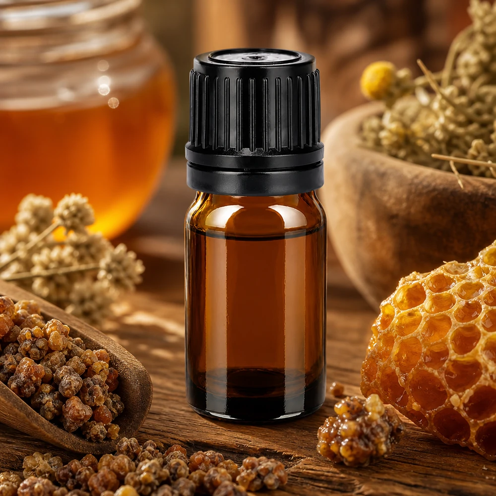 5ml flaske 11mm SV sort OV BrownLine UT18/5 Kompakt 5 ml-flaske i BrownLine-serien med sort, sikker hætte til aromaterapi