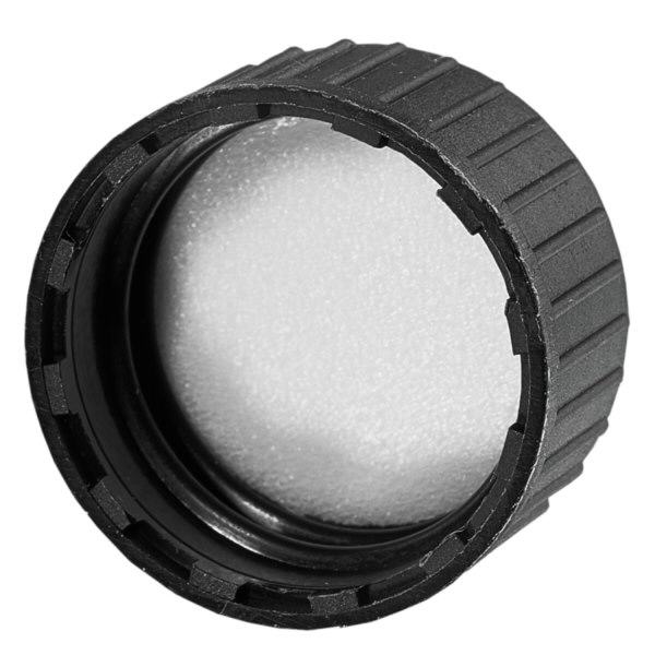 Skruehætte DIN22 sort med EPE-tætningsskive