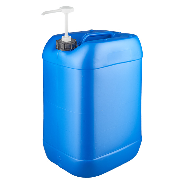 25 liters blå dunk med doseringspumpe 25 liters blå dunk med doseringspumpe