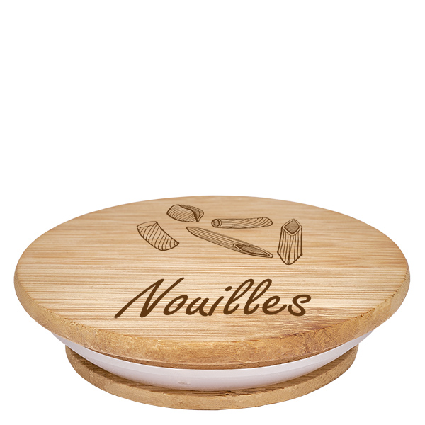 Kappe i træ "Nouilles" til WECK RR100 Kappe i træ "Nouilles" til WECK RR100