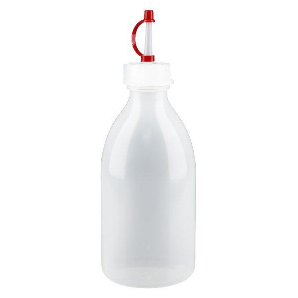 250 ml dråbeflaske, laboratorieflaske med smal hals 250 ml dråbeflaske, laboratorieflaske med smal hals