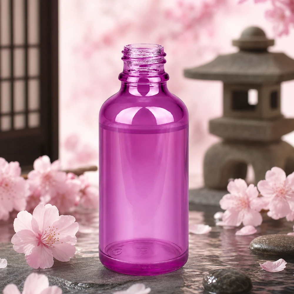 50 ml apoteksflaske PurpleLine UT18/50 UNiTWIST Kompakt 50 ml PurpleLine-apoteksflaske UT18/50 UNiTWIST i lys violet glasdesign
