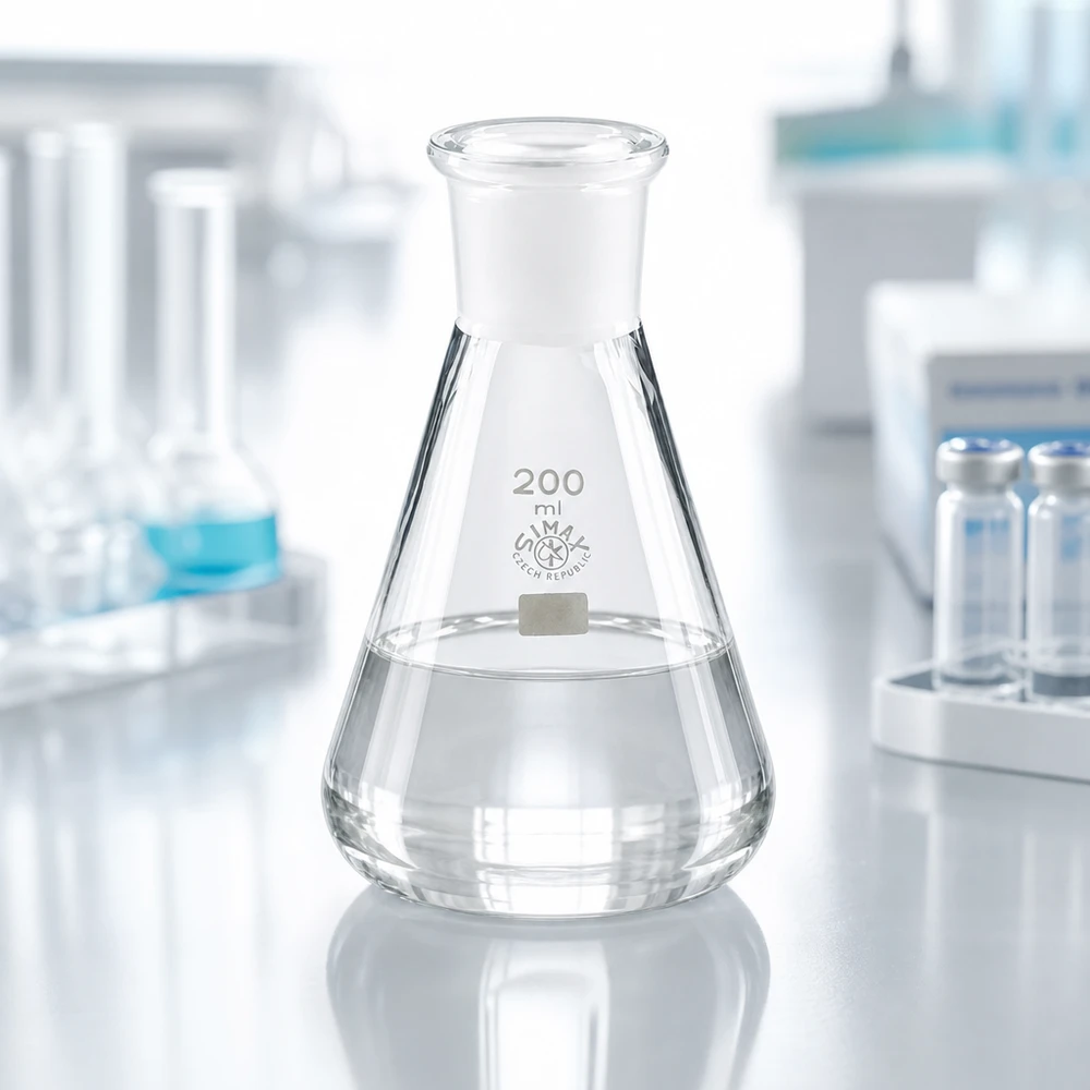 Erlenmeyer-kolbe 200 ml med standard slebet led (29/32) Erlenmeyer-kolbe 200 ml med standard slebet led (29/32)