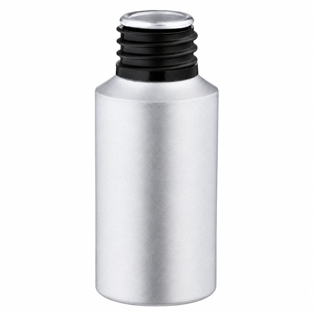 30 ml farvet aluminiumsflaske 30 ml farvet aluminiumsflaske i mat sølv til æteriske olier og kosmetik