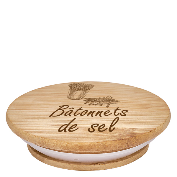 Kappe i træ "Bâtonnets de sel" til WECK RR100 Kappe i træ "Bâtonnets de sel" til WECK RR100