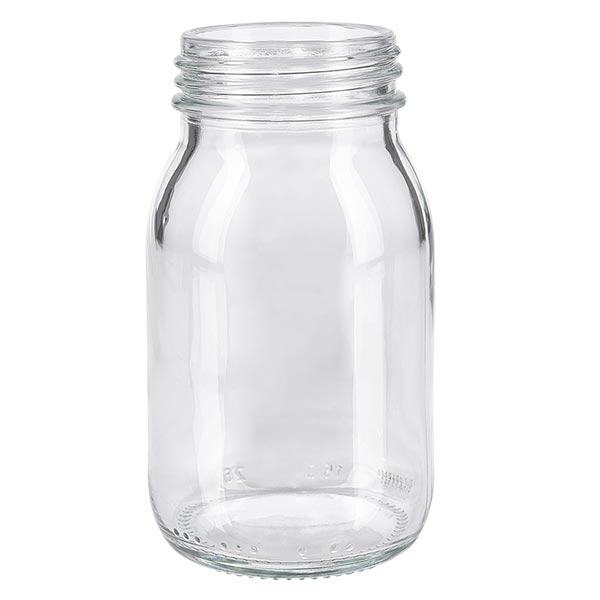 150 ml flaske med bred hals, klart glas