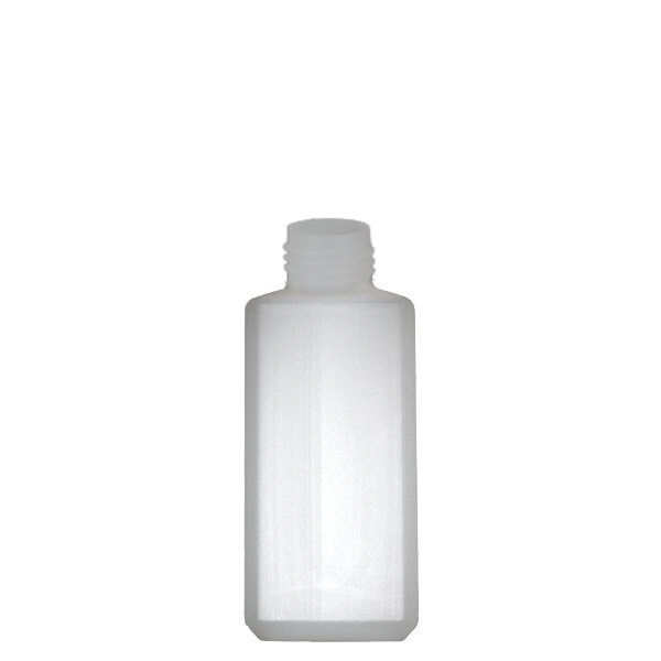 250 ml firkantet flaske HDPE natur, uden låg 250 ml firkantet flaske HDPE natur, uden låg
