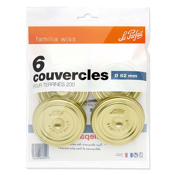 Le Parfait® Familia Wiss 6 låg Ø82 mm Le Parfait® Familia Wiss 6 låg Ø82 mm