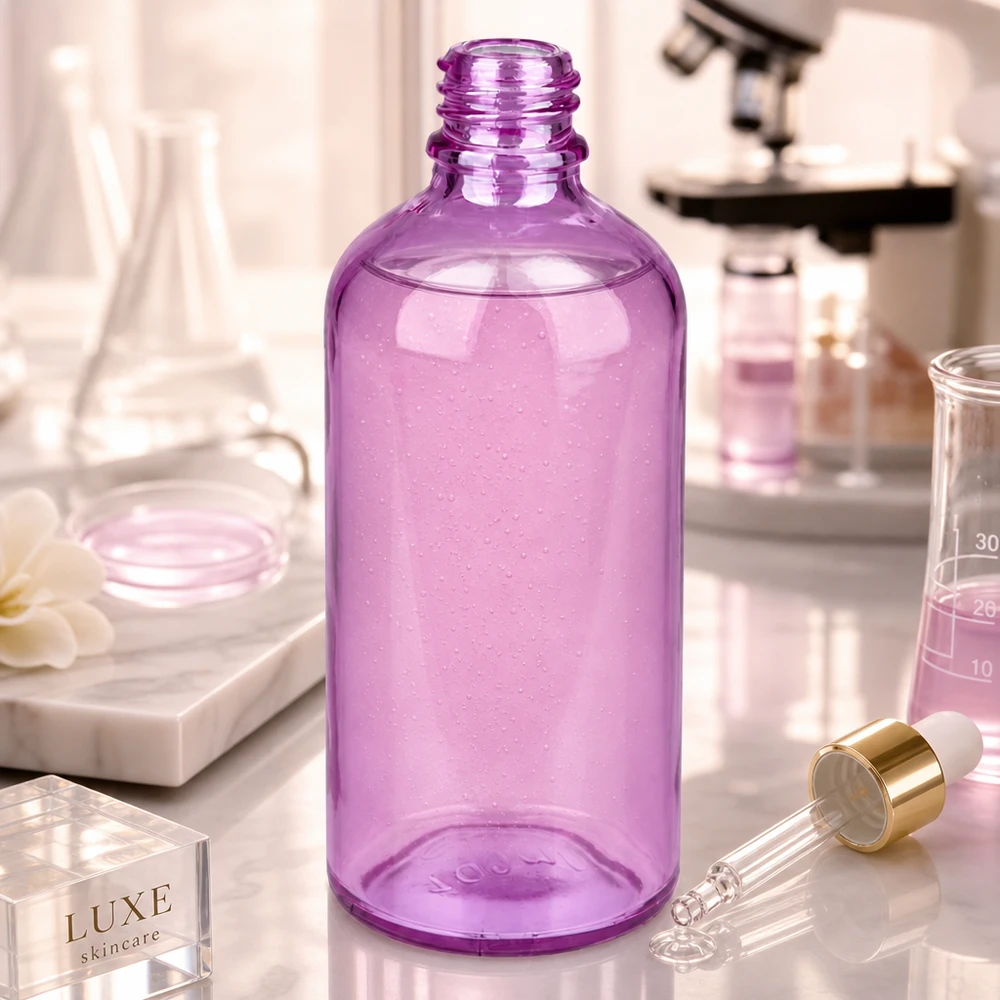 100 ml PurpleLine UT18/100 UNiTWIST-apoteksflaske 100 ml apoteksflaske af høj kvalitet lavet af violet glas med praktisk UNiTWIST-lukkesystem