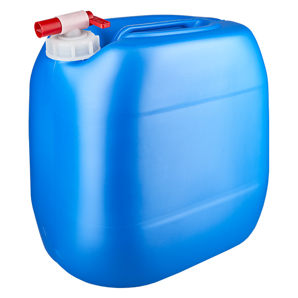 30 liters blå dunk med taphane 30 liters blå dunk med taphane