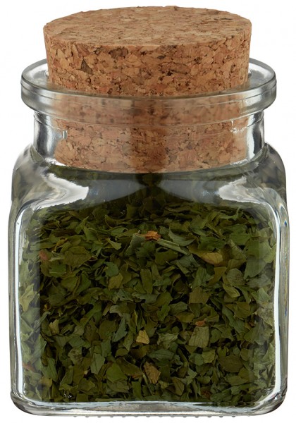 Idé til krydderiglas: Quadratus 120ml klar, åbning 39mm, m. kork 38