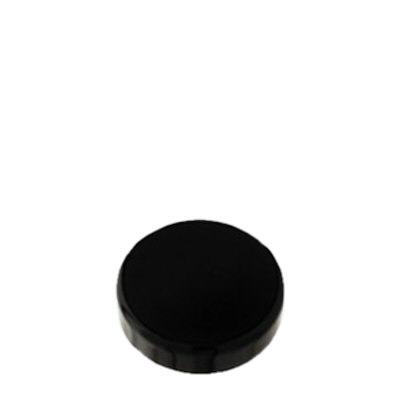 Skruelåg SAN sort f. Violet krukke 30 ml. Til kosmetikbeholder i violet glas 30 ml (varenr. 103539).