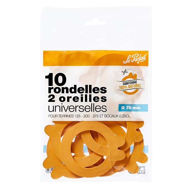 Le Parfait® Super 10 pakninger Ø70 mm
