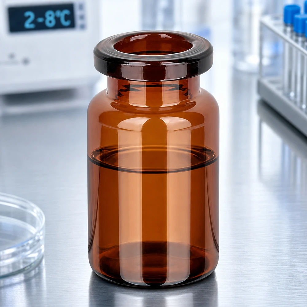 Injektionsflaske af ravfarvet glas 5 ml Hochwertige Braunglas Vials 5ml für aseptische Abfüllung von Injektionspräparaten