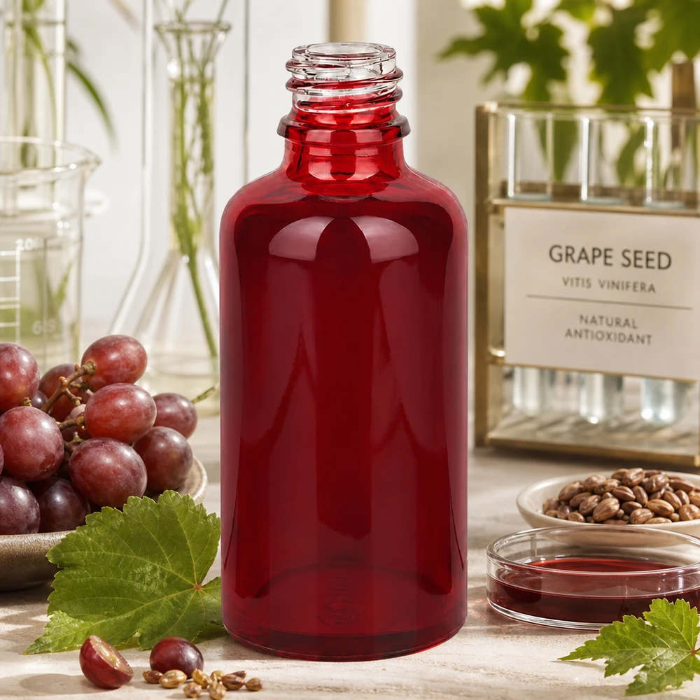 50 ml Apoteksflaske RedLine UT18/50 UNiTWIST Kompakt 50 ml RedLine UT18/50 farmaceutflaske i en elegant rød farve til professionel dosering