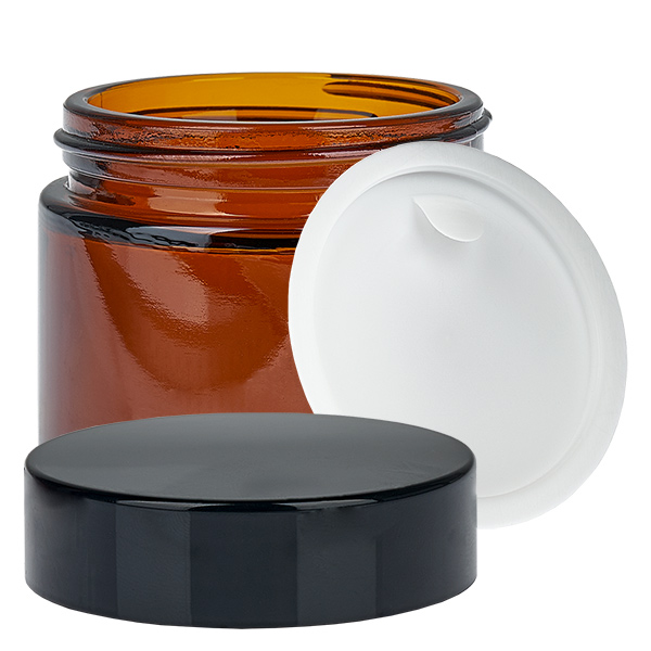 Glaskrukke 60 ml brun med indsatslåg UNiTWIST Glaskrukke 60 ml brun med indsatslåg UNiTWIST