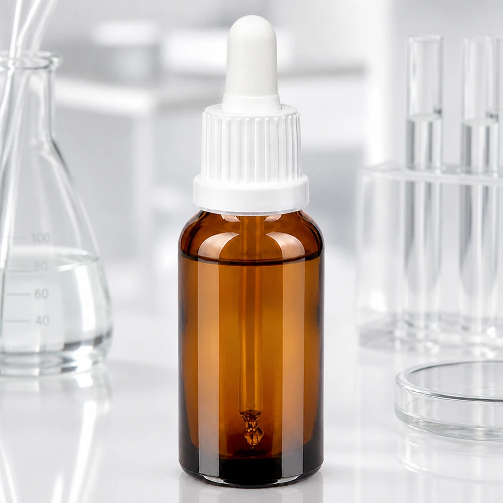 20 ml pipetteflaske hvid OV BrownLine UT18/20 BrownLine pipetteflaske 20 ml med UT18/20-gevind - præcis dråbeapplikation til laboratoriebrug