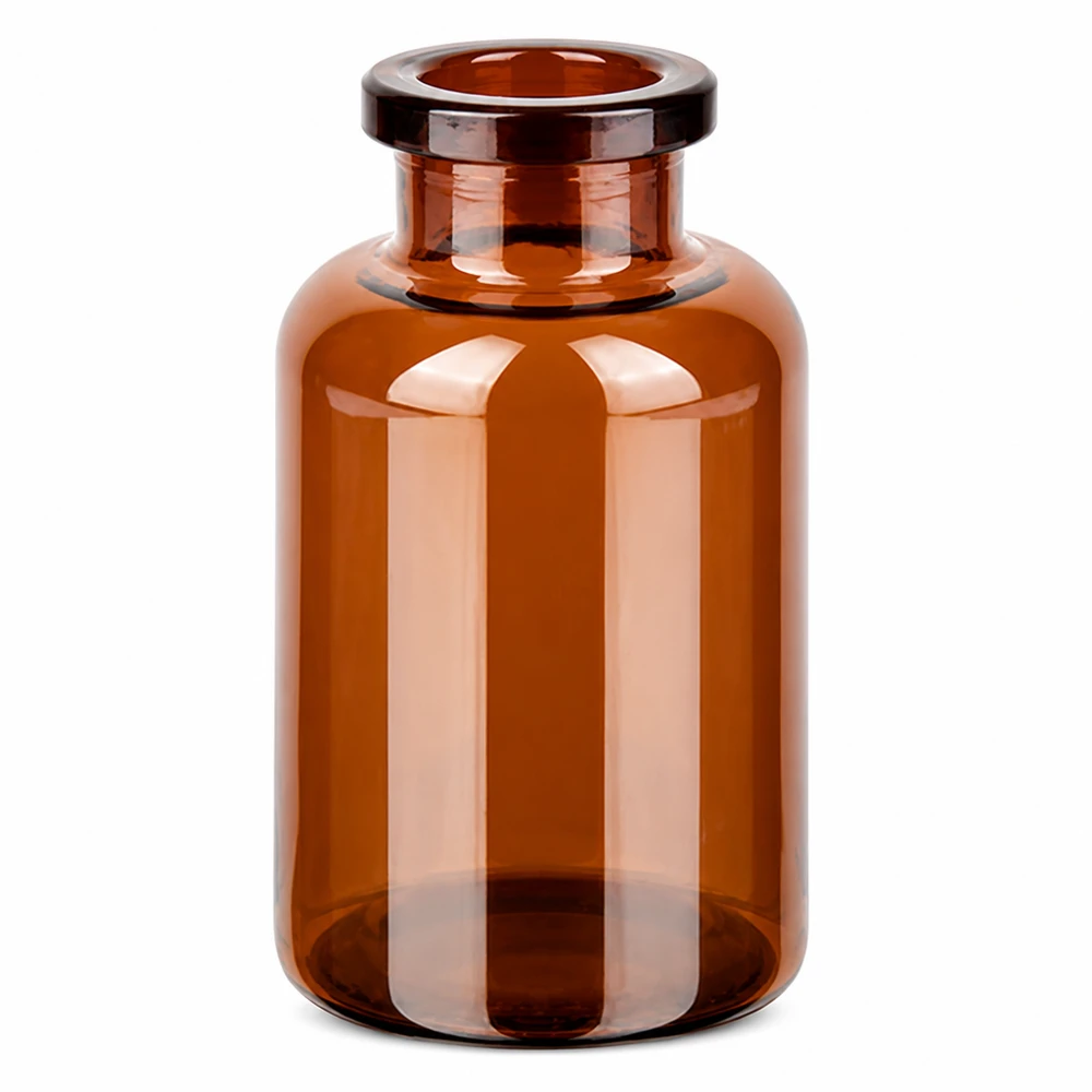 Injektionsflaske af ravfarvet glas 20 ml Braunglas Vial 20ml UV-geschützt für sterile Arzneimittelabfüllung geeignet