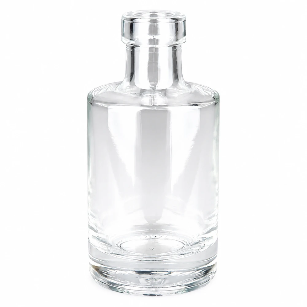 200 ml glasflaske »Marie« uden lukning UNiTWIST® 200 ml glasflaske Marie uden hætte UNiTWIST transparent tom på hvid baggrund Produktfoto