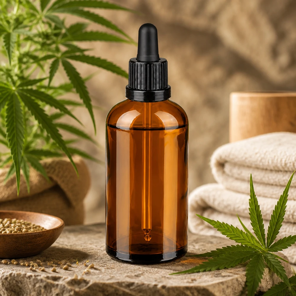 100 ml pipetteflaske sort OV BrownLine UT18/100 Brun 100 ml glasflaske med pipettelåg til præcis dryppåføring i naturkosmetik