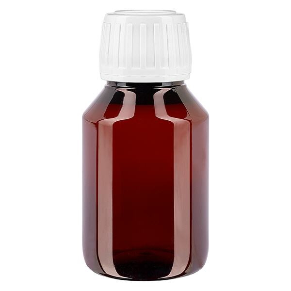 PET-flaske 50 ml med hvid standard OV PET-flaske 50 ml med hvid standard OV