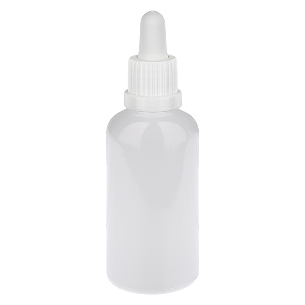 50 ml pipetteflaske hvid originalitetslukning WhiteLine UT18/50 50 ml pipetteflaske hvid originalitetslukning WhiteLine UT18/50